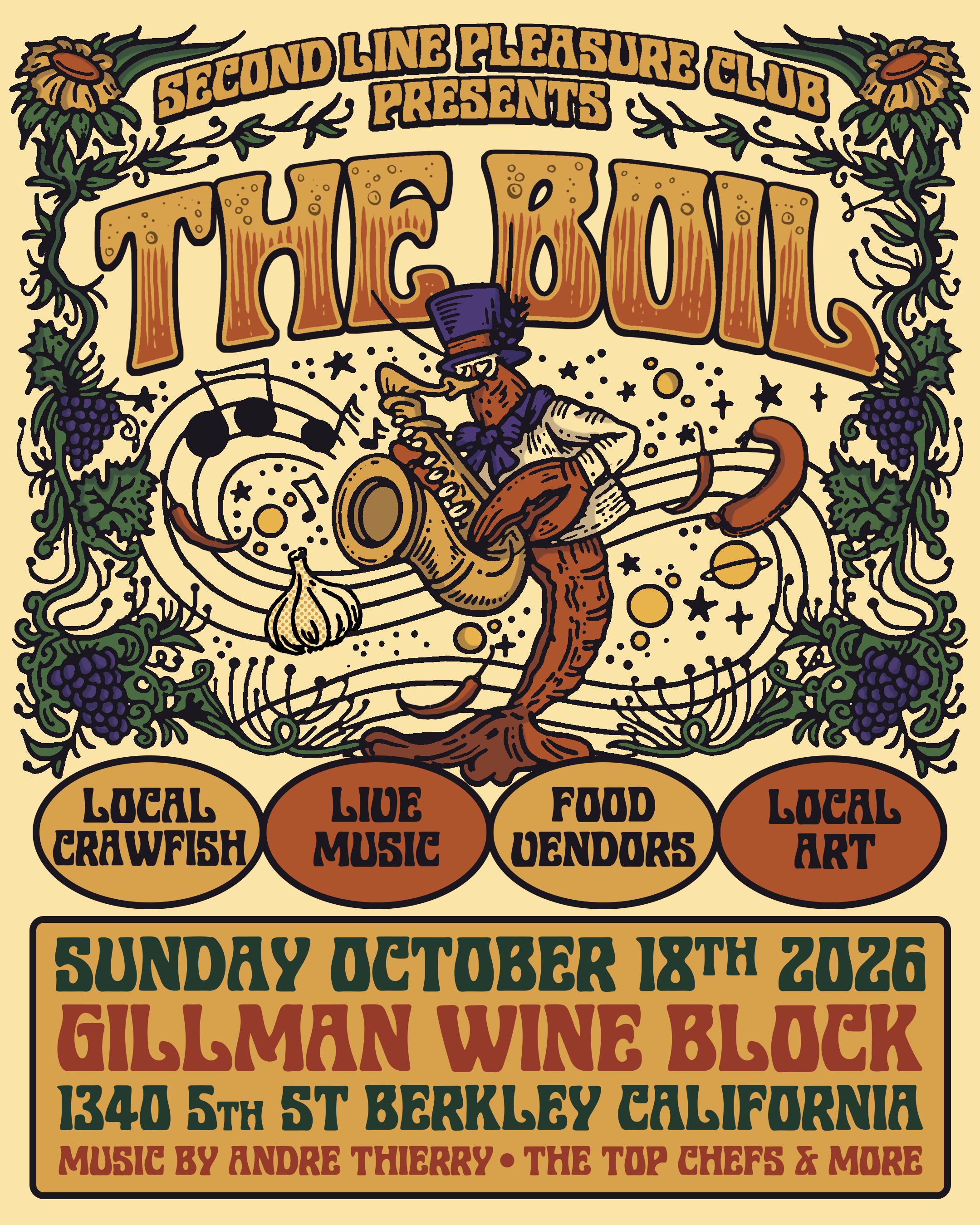 The Boil Block Party — Gillman Wine Block Berkeley Oct 18 2026